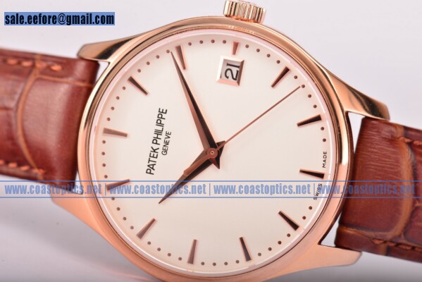 Patek Philippe Calatrava Watch Perfect Replica Rose Gold 5227R-001